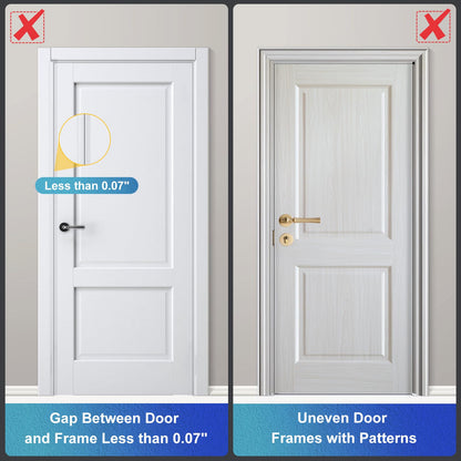 AceMining 2Pack Door Reinforcement Lock — 800lbs, White, 5-Minute Install