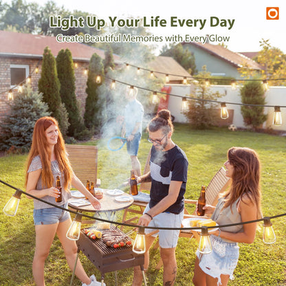 addlon 102ft Solar String Lights with Remote & USB – Weatherproof Outdoor Lighting
