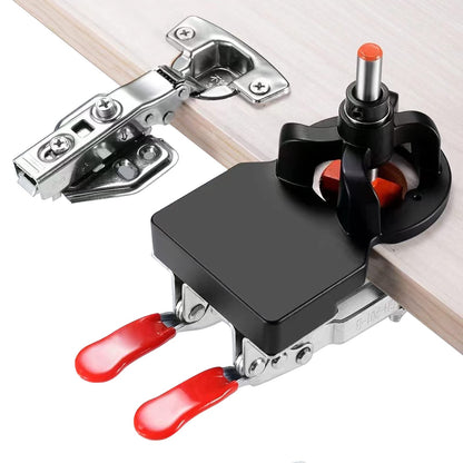 Adoles 35mm Concealed Door Hinge Jig – Accurate Locking Cabinet Hinge Guide (Aluminum Alloy)
