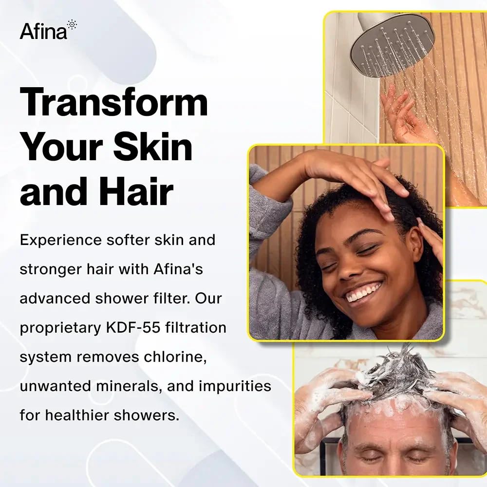 Afina Replacement Filter – High-Pressure Showerhead for Softer Skin & Hair