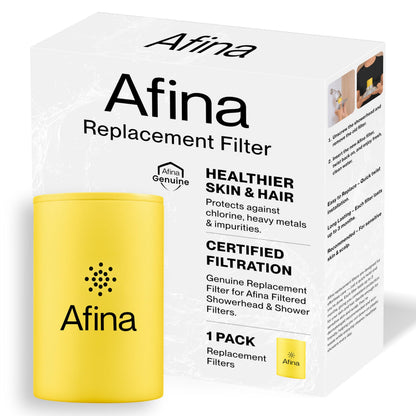 Afina Replacement Filter – High-Pressure Showerhead for Softer Skin & Hair