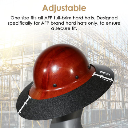 AFP Full-Brim Tinted Sun Shield Visor for AFP Hard Hats | Sun & Heat Protection