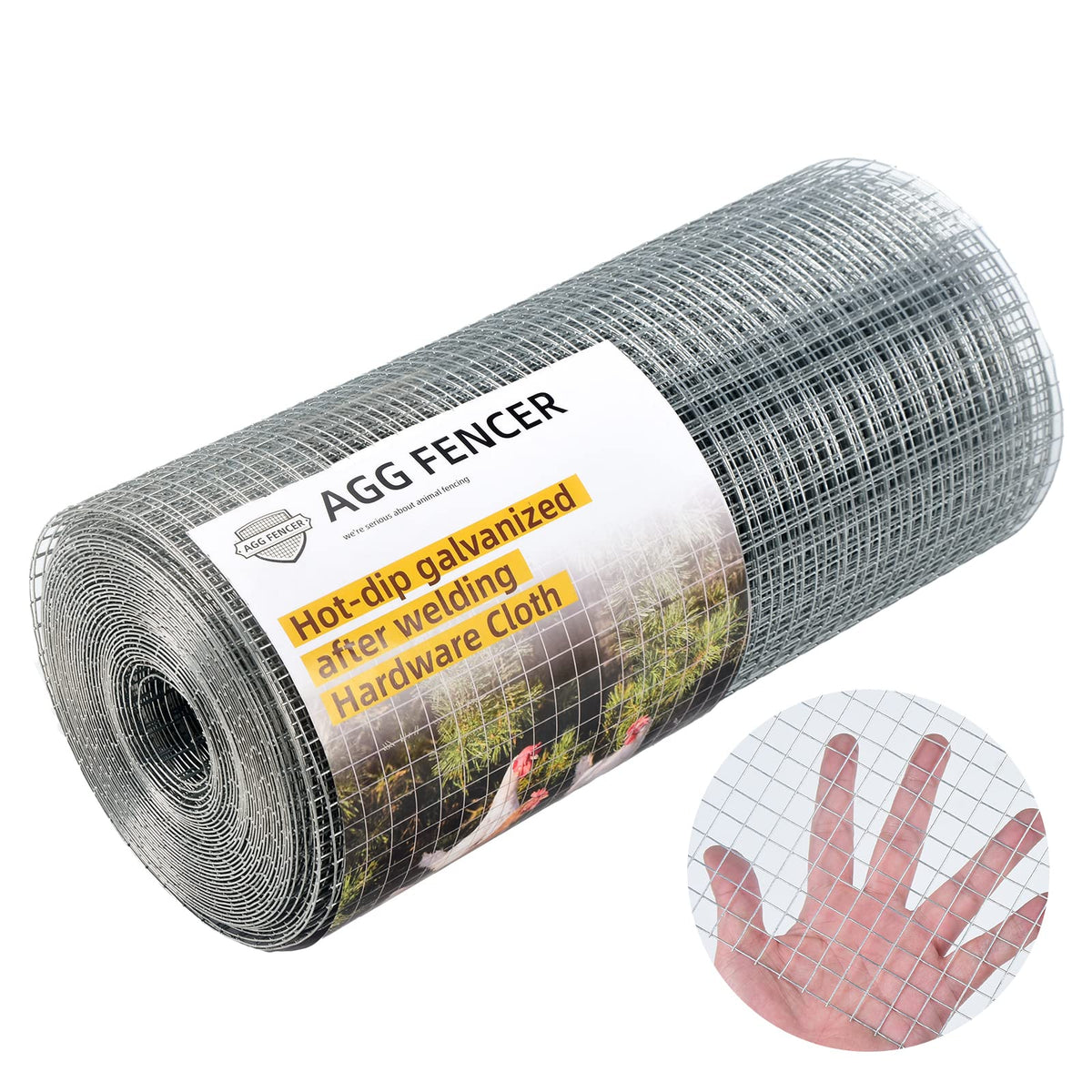AggFencer 16in x 10ft Hardware Cloth – 1/2