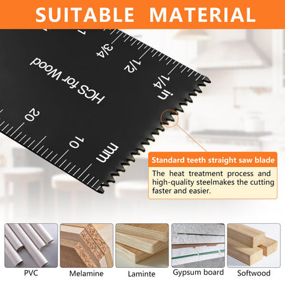 AIFICUT 26pcs Titanium Oscillating Saw Blades Kit – Multitool Blades for Wood, Plastic, Metal