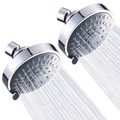 AISOSO Shower Head 2-Pack – 5 Modes, High-Pressure, 4.1-Inch Chrome