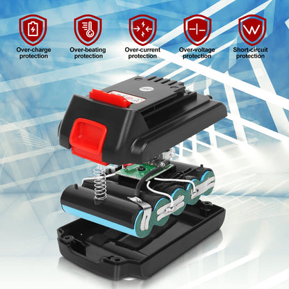 Akkopower 20V Replacement Battery for Black+Decker | 4Ah Li-Ion, 20V Max XR Compatible
