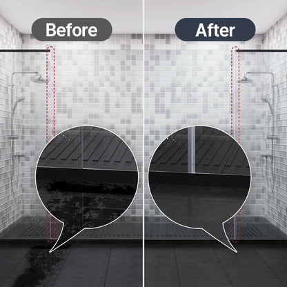 AmazerBath 5-Section Shower Door Side Seal Strip for 3/8