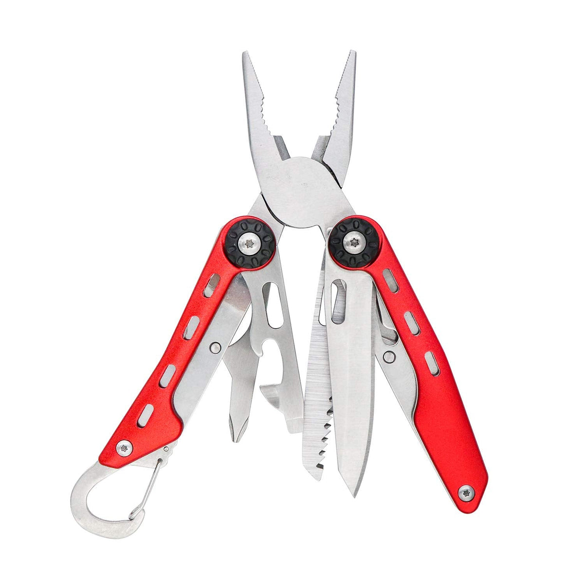 Amazon Basics 10-in-1 Stainless Steel Multitool – Pliers, Wire Cutter, Saw
