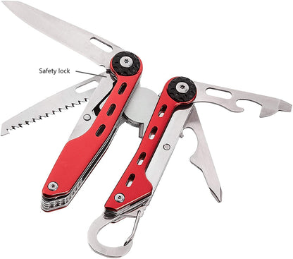Amazon Basics 10-in-1 Stainless Steel Multitool – Pliers, Wire Cutter, Saw