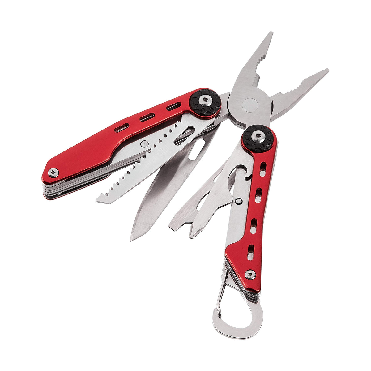 Amazon Basics 10-in-1 Stainless Steel Multitool – Pliers, Wire Cutter, Saw