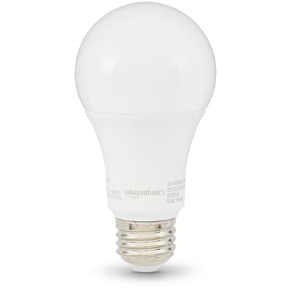 Amazon Basics A19 LED Light Bulbs – 100W Equivalent, 15W, Soft White 2700K, E26 Base, 6-Pack
