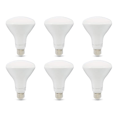 Amazon Basics BR30 LED Light Bulbs – 65W Equivalent, 11W, Soft White 2700K, Dimmable, E26, 6-Pack