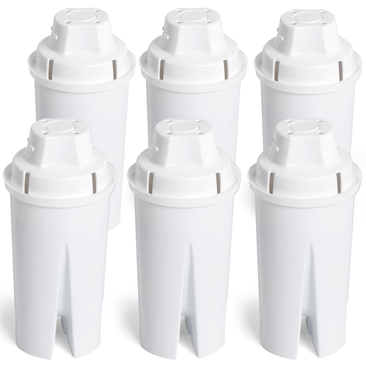Amazon Basics Enhanced Replacement Water Filters for Pitchers – BPA-Free, WQA/NSF Certified, 6-Pack
