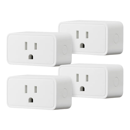 Amazon Basics Smart Plug – Works with Alexa, Remote Control & Scheduling (4-Pack)