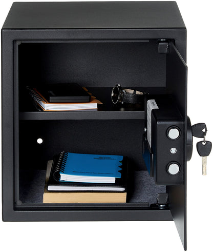Amazon Basics Steel Home Security Safe with Programmable Digital Keypad — 1.2 cu ft, Black