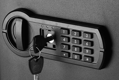 Amazon Basics Steel Home Security Safe Box with Electronic Keypad – 1.8 cu ft, Black