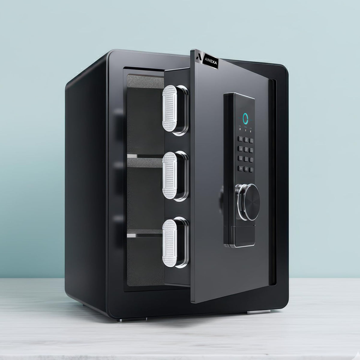 Amazon Basics Steel Security Safe with Digital Keypad – 1.2 cu ft (16.9 x 14.6 x 10.6 in)