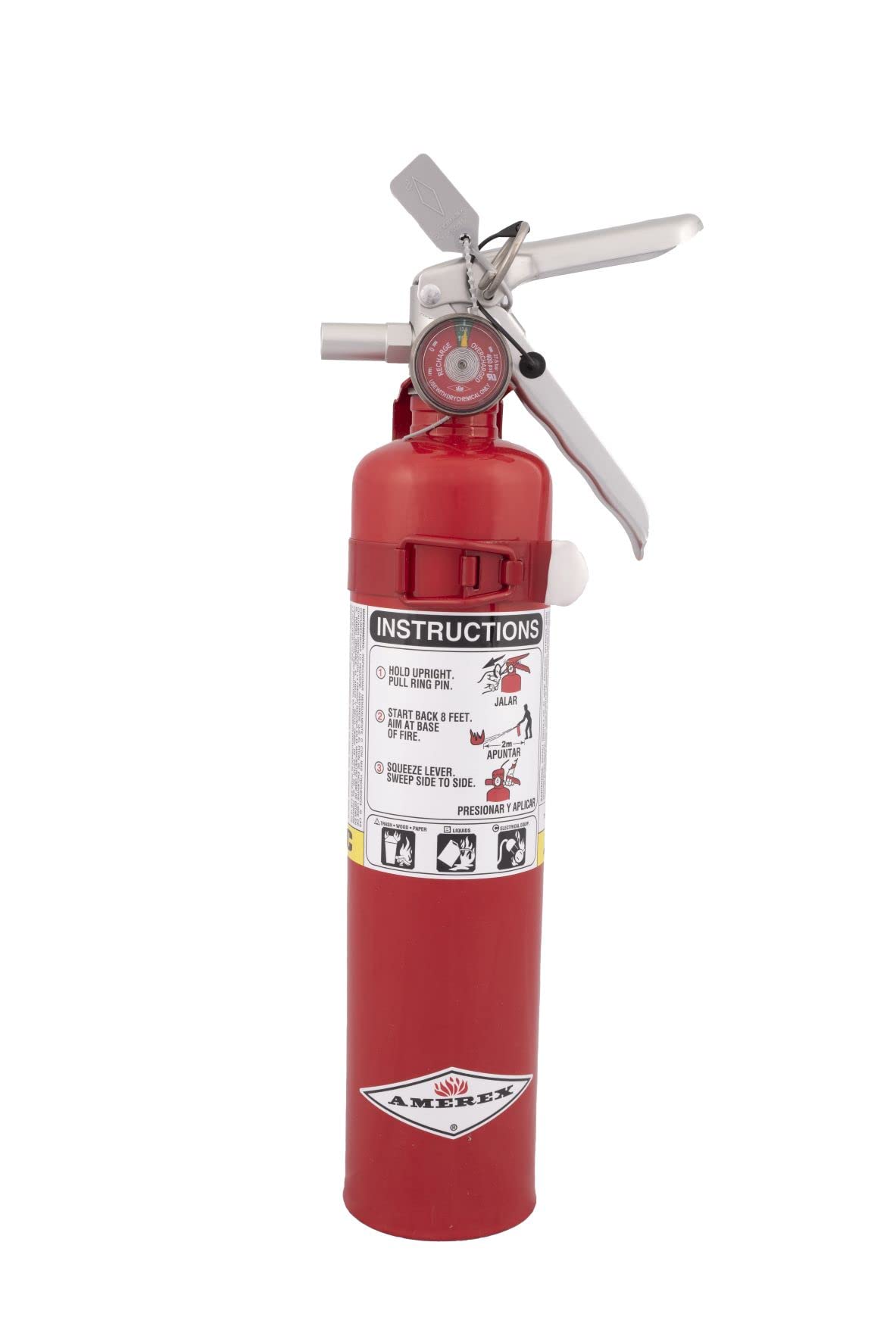 Amerex B417T 2.5 lb ABC Dry Chemical Fire Extinguisher with Wall Bracket