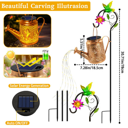 ANGMLN Hummingbird Solar Lights – Waterproof Outdoor Lanterns with Shepherd Hook
