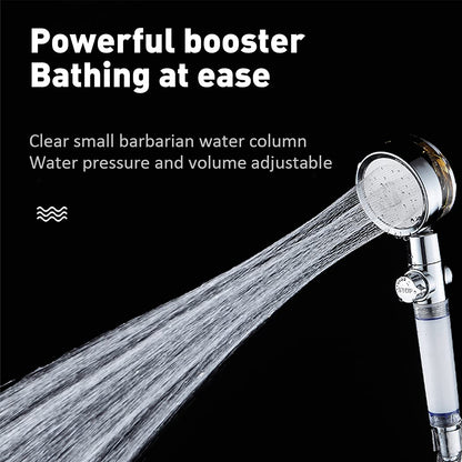 ANTOWER High Pressure Water-Saving Handheld Propeller Shower Head with Filters | Vortex Jet