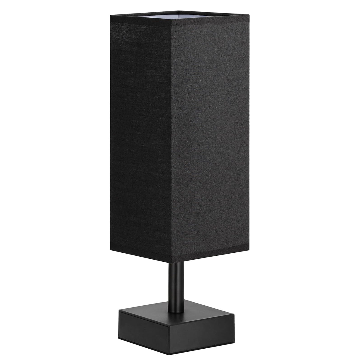 aooshine Black Small Table Lamp | Minimalist Bedside Light