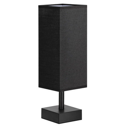aooshine Black Small Table Lamp | Minimalist Bedside Light