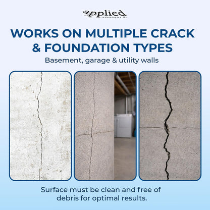 Applied Technologies 10ft Fast Set Concrete Crack Repair Kit | Hydra Stop 300