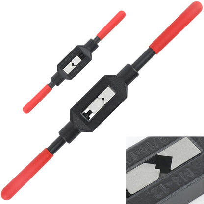 APYECKIT 2Pcs Adjustable Tap Wrench Set — Non-Slip Handles, M1-M12 & UNC/UNF Taps