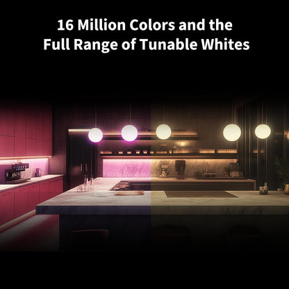Aqara T2 LED Bulb – Tunable White 2000K-9000K, 16M Colors, Thread & Zigbee, Matter Ready, HomeKit/Alexa/Google
