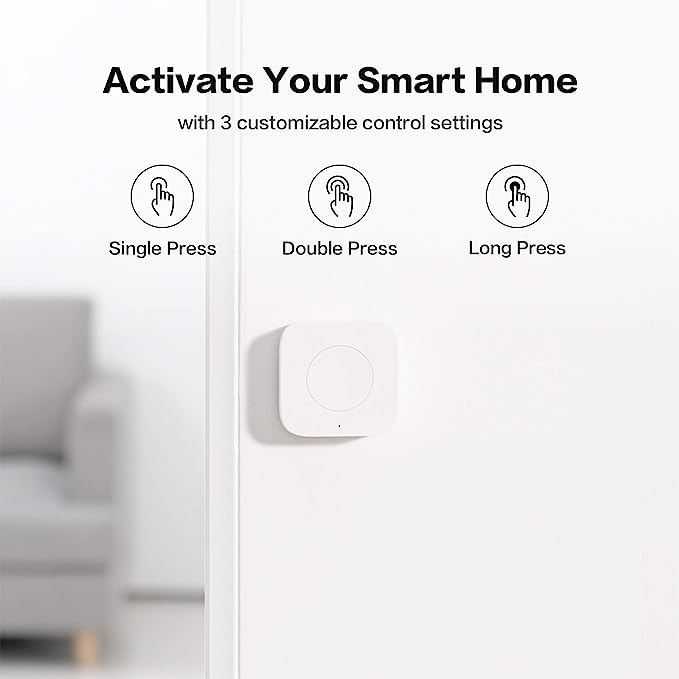 Aqara Zigbee 3.0 Wireless Mini Switch T1 – 3-Way Control, HomeKit, IFTTT, OTA Update