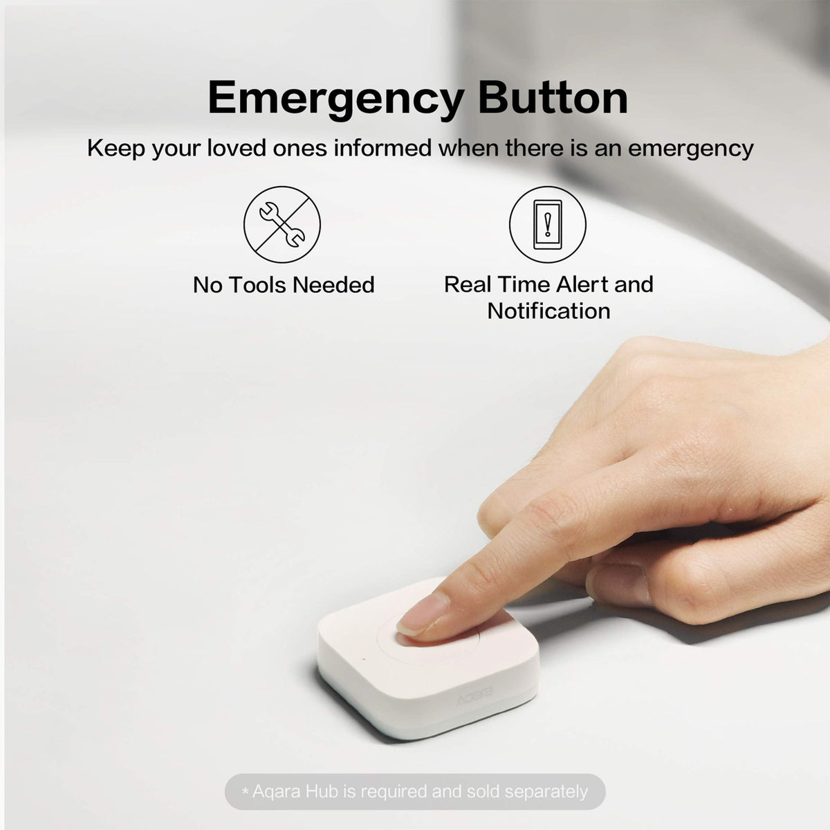 Aqara Zigbee Wireless Mini Switch — 3-Way Smart Button for HomeKit, Google Home, and Alexa (Requires Aqara Hub)