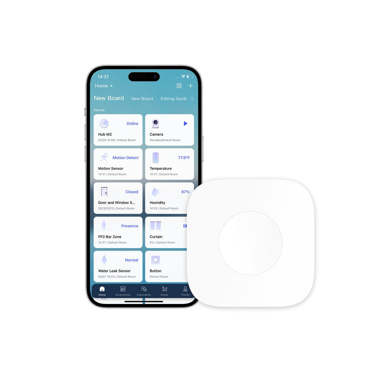 Aqara Zigbee Wireless Mini Switch — 3-Way Smart Button for HomeKit, Google Home, and Alexa (Requires Aqara Hub)