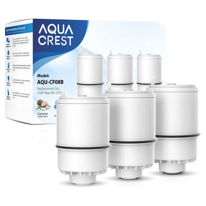 AQUA CREST CF08B Faucet Filter – PUR Plus Compatible, NSF Certified, 3-Pack