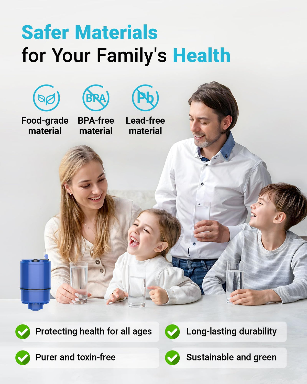 AQUA CREST Faucet Filter Replacement for PUR Plus – NSF Certified, 900-Gallon, 3-Pack