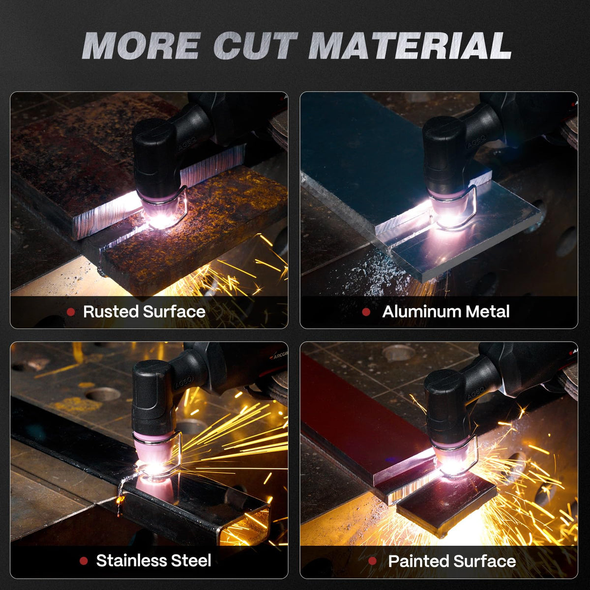 ARCCAPTAIN 55A Plasma Cutter — Dual Voltage 120/240V, Non-Touch Pilot Arc, LED Display