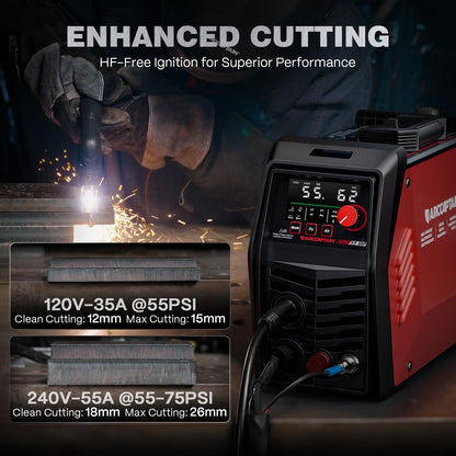 ARCCAPTAIN iControl CUT55 MP Plasma Cutter – APP Control, 55A, 120/240V