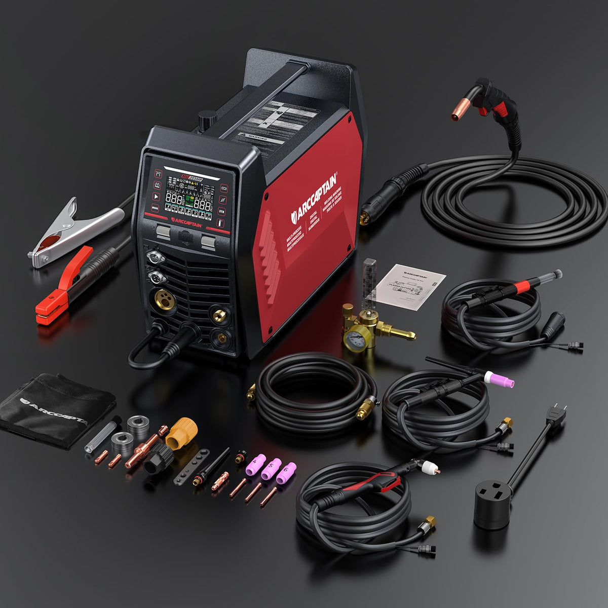 ARCCAPTAIN MIG205MP 9-in-1 Multi-Process Welder | iControl App, Dual Voltage 120/240V