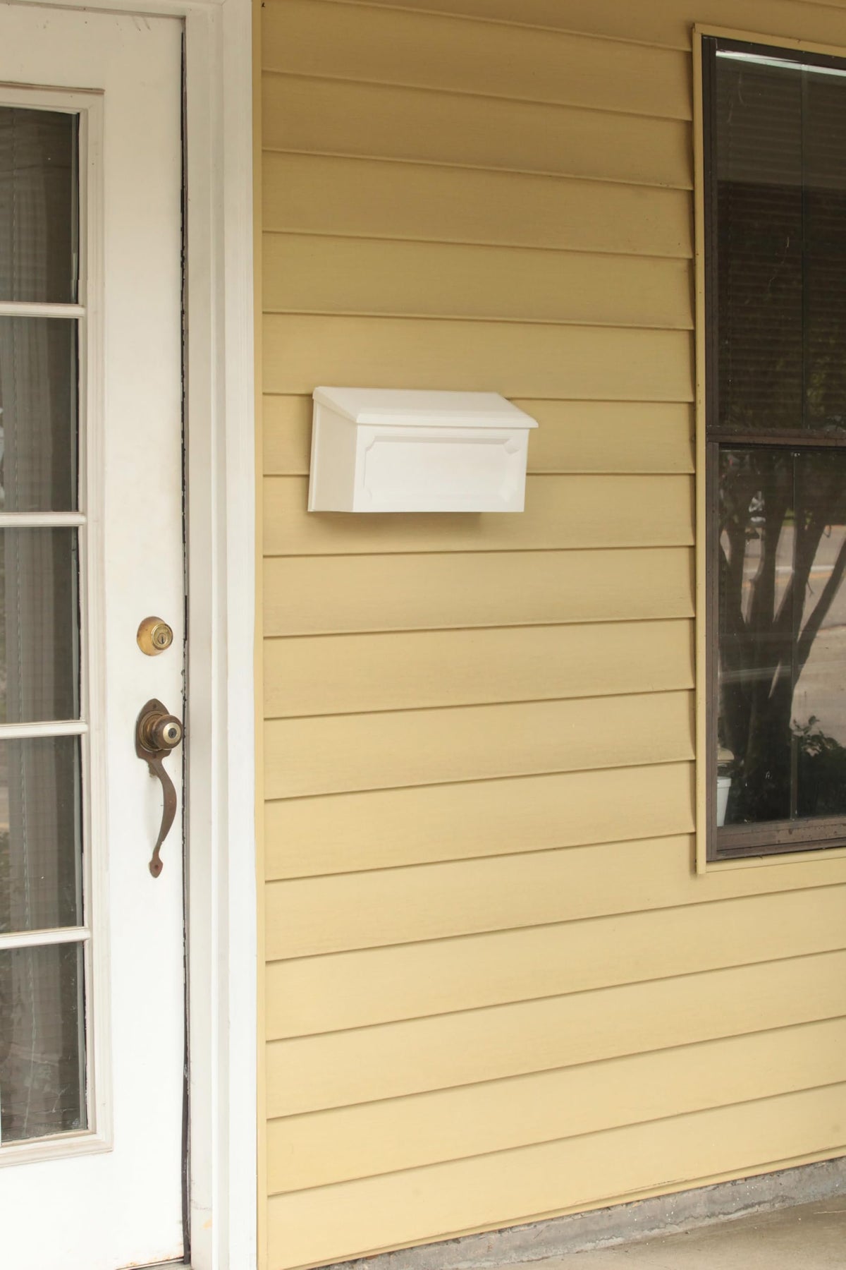 Windsor Wall-Mounted Mailbox — Rust-Proof White Plastic by Architectural Mailboxes