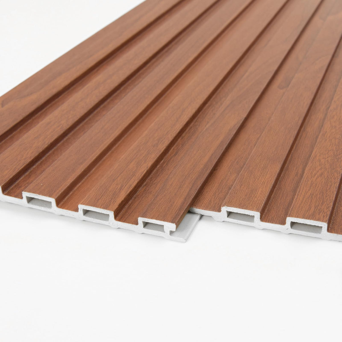 Art3d WPC Wainscoting Panels – 16-Pack 48 x 6 in Teak 3D Wall Accents