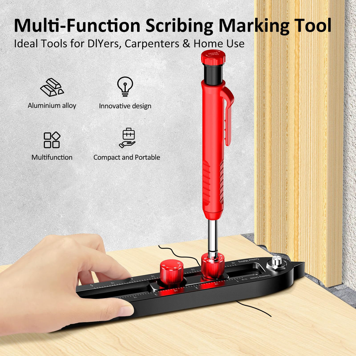 ARTYMASTER Multi-Function Scribing Tool – Aluminum Circle Marking Gauge
