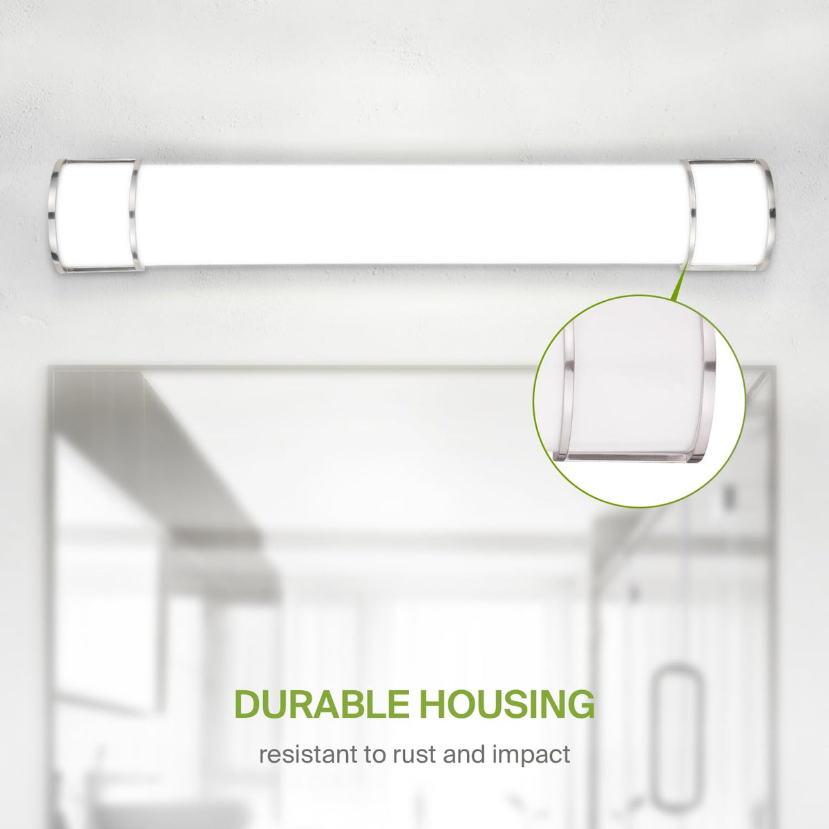 ASD LED 36" Vanity Flush Mount Light — 3-CCT, Dimmable, Energy Star | ETL Listed | Nickel