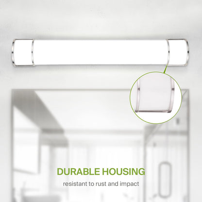 ASD LED 36" Vanity Flush Mount Light — 3-CCT, Dimmable, Energy Star | ETL Listed | Nickel
