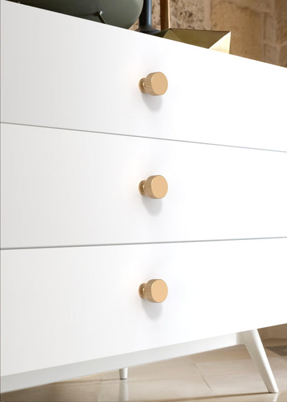 Asimerdeco 10 Pack Champagne Bronze Cabinet Knobs 28mm