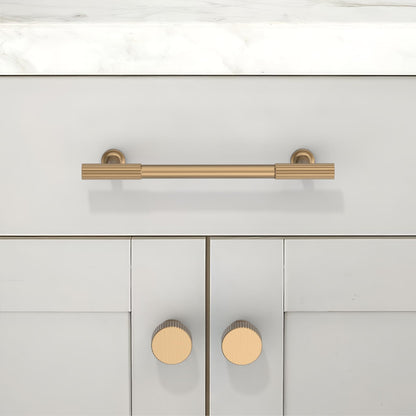 Asimerdeco 10 Pack Champagne Bronze Cabinet Knobs 28mm