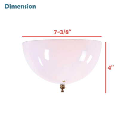 Aspen Creative 28004-15-2 Clip-On Dome Shade – White, 2 Pack