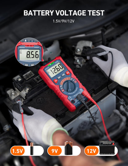 AstroAI M4K0R Multimeter – TRMS 4000 Counts, Auto-Ranging, 600V/10A/40MΩ, NCV