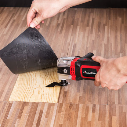 AVID POWER Oscillating Tool – 3.5-Amp, 4.5° Angle, 6-Speed, 13-Piece Kit