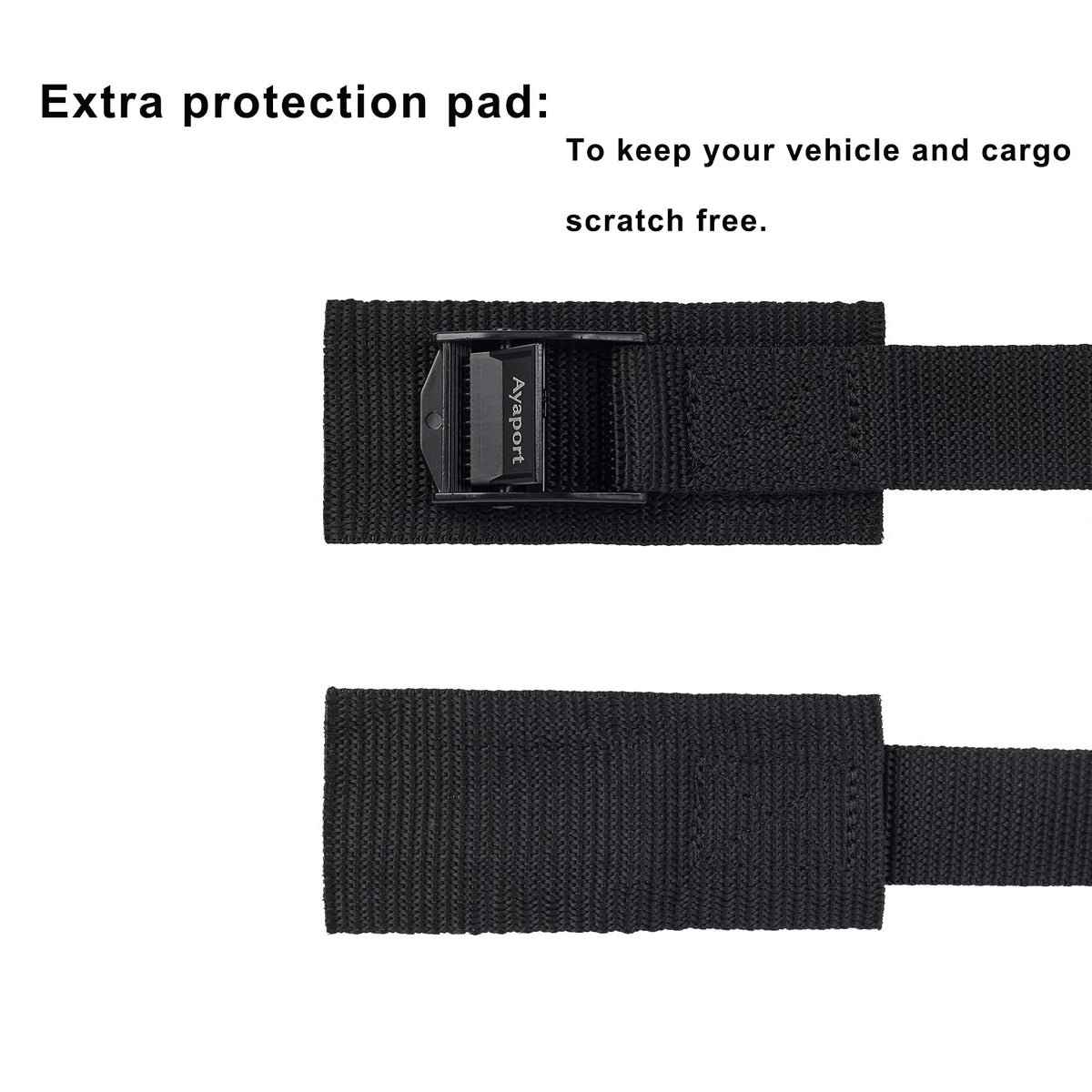 Ayaport Cam Buckle Tie-Down Straps 1in x 8ft – 4 Pack