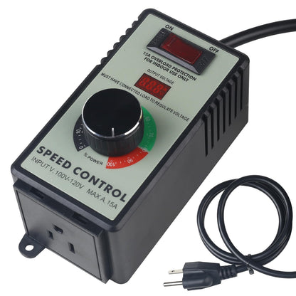 Azucyzi Versatile AC Motor Speed Controller | 110-120V, 15A, LED Display