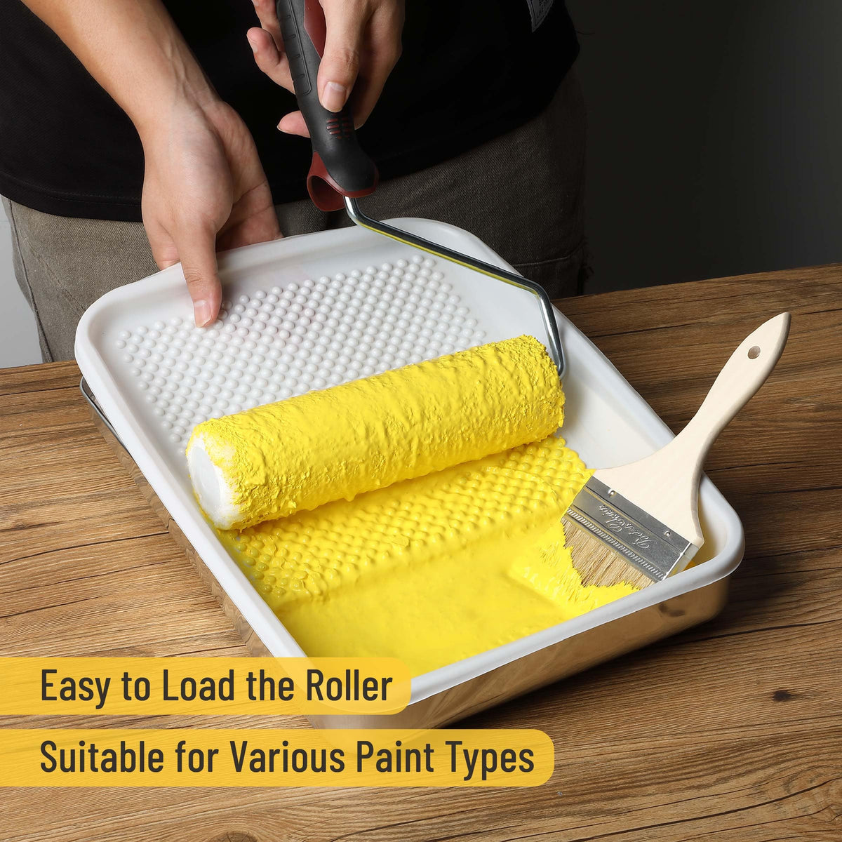 Bates Choice 9-Inch Paint Tray with 10 Disposable Liners for 9-Inch Rollers